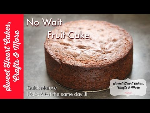 VIDEO : fruit cake - quick & easy recipe tutorial - no waiting required! - fruit cake- quick & easyfruit cake- quick & easyrecipe- don't wait months for it to mature!!! this is a simple cake to make and delicious to eat. perfect for ...