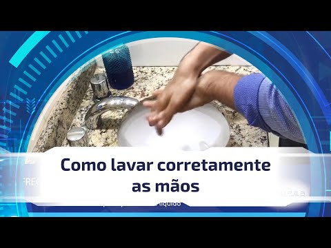 Como Lavar Corretamente as Mãos