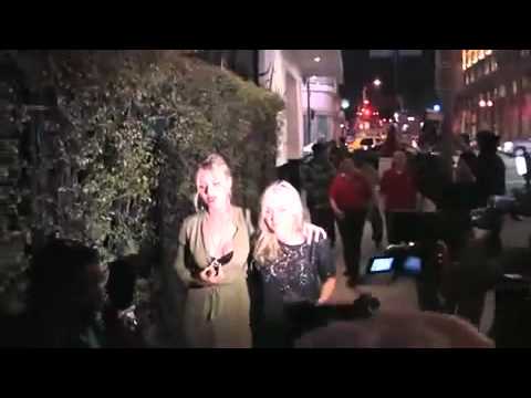 Aly and AJ Michalka swarmed by paparazzi at Eva Longoria Beso in Hollywood