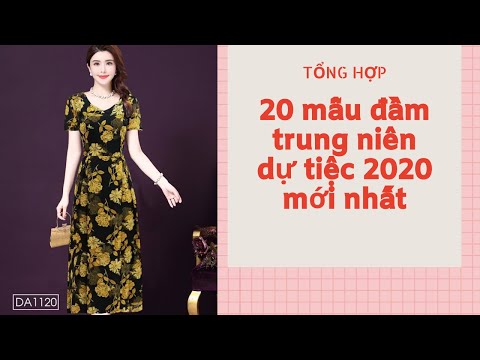 Tổng hợp 20 Áo Đầm Xòe Suông Tuổi Trung Niên Đi Dự Tiệc Cao Cấp Sang Trọng Tuổi 35 40 50 60 MỚI