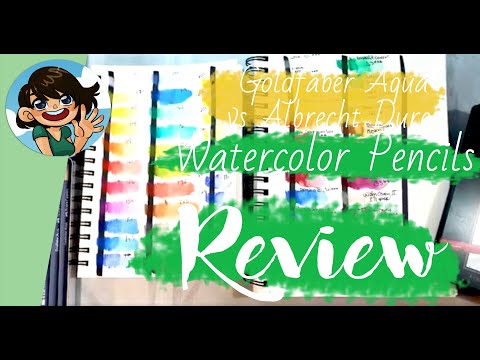 Faber-Castell Goldfaber Aqua Vs Albrecht Durer Watercolor Pencils Comparison