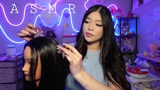 Asmr Scalp Treatment & Mage Hair Brushing, Braiding, Scalp Check