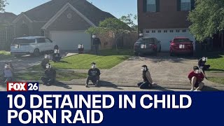 Chambers County raid: 10 people detained after child porn downloaded from home