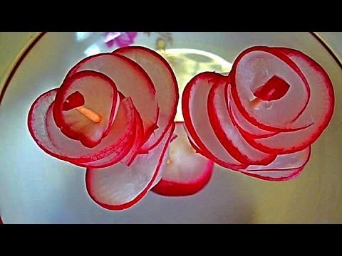 Как сделать цветок из редиски пошаговое Как сделать цветок из редиски пошаговое
