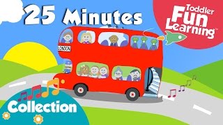Wheels on the Bus & More Toddler Songs | Nursery Rhymes Collection | Toddler Fun