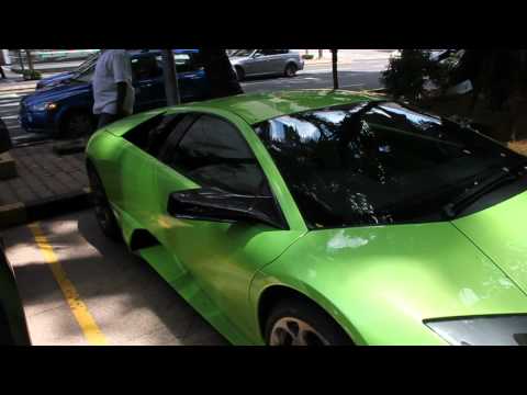 Malaysia's Verde Ithaca and Arancio Atlas Lamborghini Murcielago LP640s