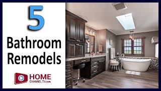 Bathroom Remodel Makeover Ideas - 5 Before & After Bathroom Renovation Designs