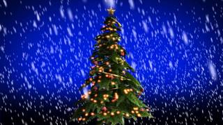 Beautiful Christmas Snow Falling On Christmas Tree - Free Christmas Background - Free Use