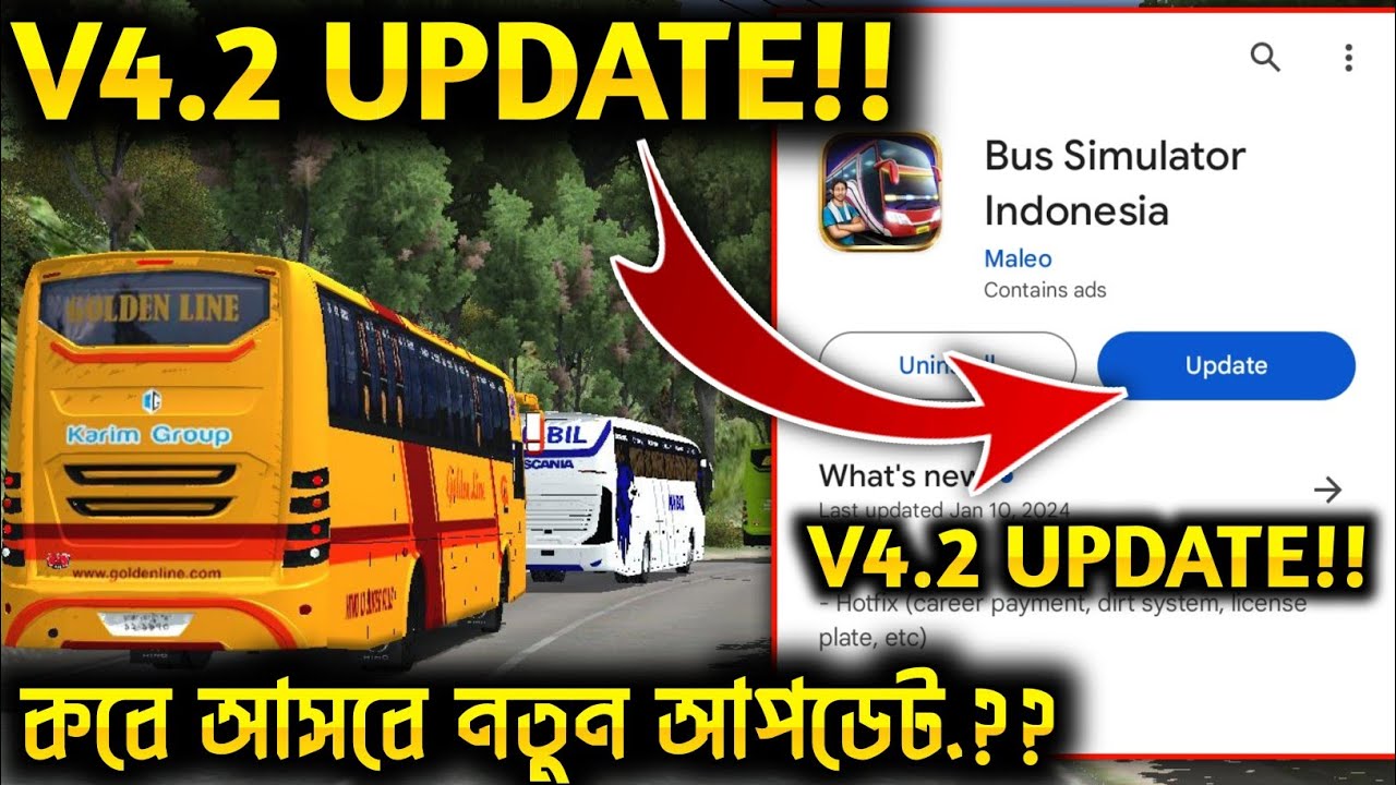 New Update V4.2 Release Info Bussid || New update bus New Update V4.2 Release Info Bussid || New update bus
