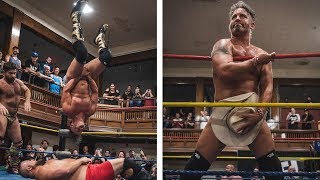 SeXXXy Eddy Hits The Naked Moonsault | Greektown Wrestling