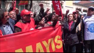 1 Mayıs 2015 Öncesi Taksimde 1 Mayıs Marşı