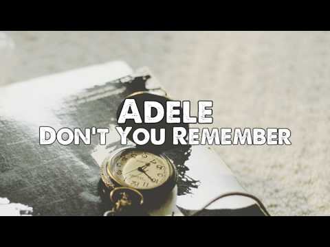 Adele - Dont You Remember (Piano Instrumental)