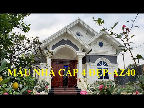 Mẫu nhà cấp 4 có 3 phòng ngủ đẹp đến nao lòng với phong cách tân cổ nhẹ nhàng quyến rũ AZ40