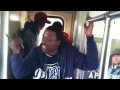 Detroit people mover rap music video shoot