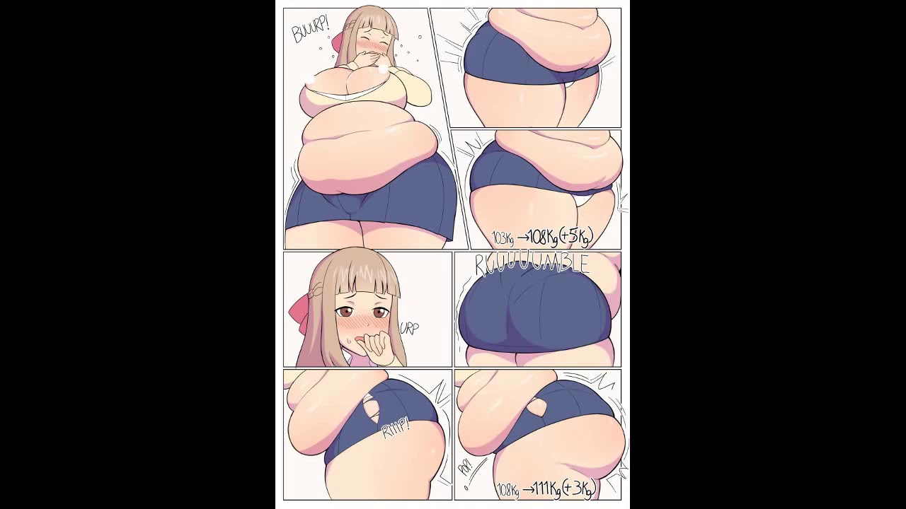 Slightly overweight girl masturbates
