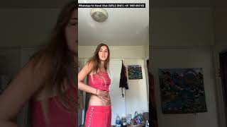 Girl Cleaning Her Belly On