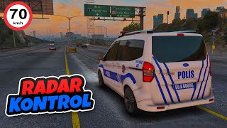 Courier Polis Arabamız Ile Otobonda Radarla Hız Kontrol - Gta 5
