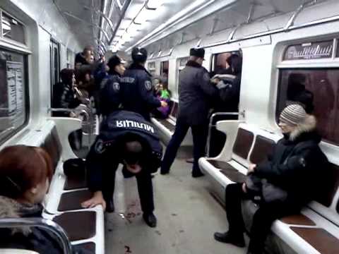драка в киевском метро