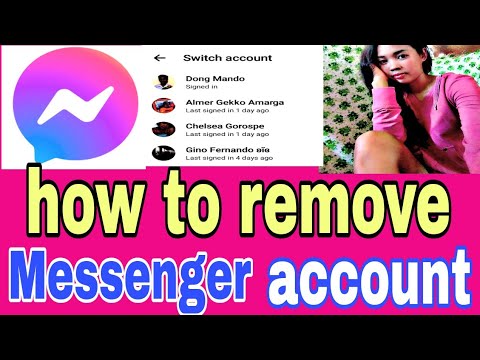 Paano mag remove ng account sa messenger | How to remove Paano mag remove ng account sa messenger | How to remove