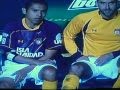 Jalandosela en pleno partido