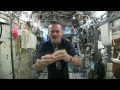 Wet Washcloth In Space - What Happens When You Wring It? | Video