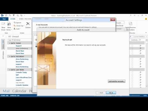Getting Started with Office 2013 Tutorial | Manage Microsoft Hotmail / LiveMail Accounts