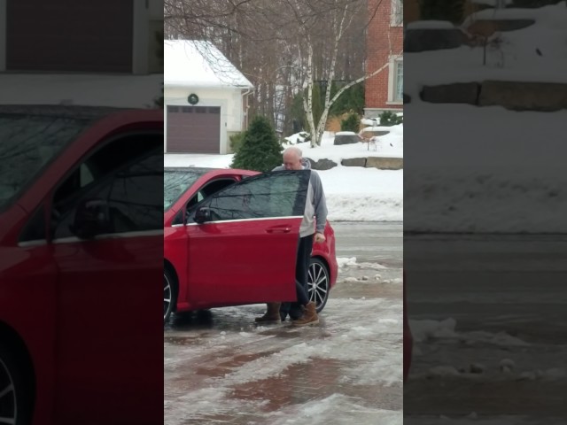 Canadian Christmas Driveway Ice Hysterics - Video