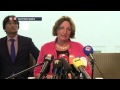 Persconferentie ingestorte Julianabrug gemeente Alphen a/d Rijn en politie