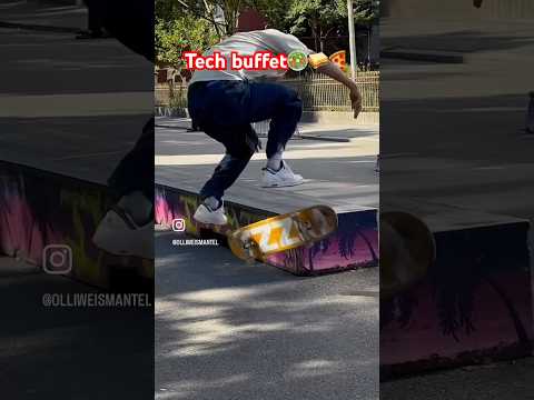 Olli with a massive technical edit #skateboarding #pizzaskateboards