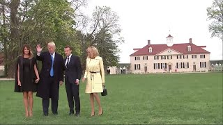 Trumps Host Macrons for Dinner at Mount Vernon Trumps Host Macrons for Dinner at Mount Vernon