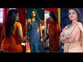 Nithya ram tamil tv nandhini serial actress hot in sari