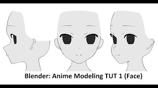 Timelapse - Blender 2.73: Anime Modeling 1 (Face)