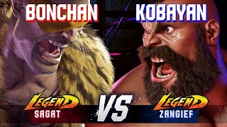 Sf6 Bonchan Sagat Vs Kobayan Zangief High Level Gameplay