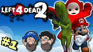 Mario Vs Teletubbies Left 4 Dead 2 Part 1 Hobo Bros