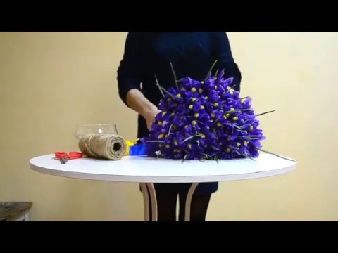 Как собрать букет из цветов своими руками пошагово по спирали Как собрать букет из цветов своими руками пошагово по спирали
