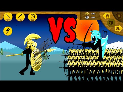 HACK SUMMON 9999 GOLDEN SPEARTON VS 9999 GOLDEN ARCHIDON | STICK WAR LEGACY