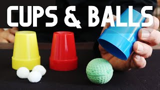 Cups and Balls - Easy Magic Trick #cupsandballs #easymagictrick #cupsandballstut