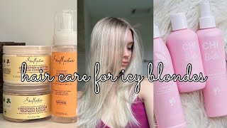 HOW TO KEEP BLEACH BLONDE HAIR HEALTHY AND SOFT! HAIR CARE ROUTINE //TheAngelPol
