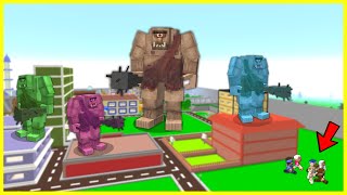 Dev Tepegözler Şehri̇ İsti̇la Etti̇, Şehi̇rden Kaçtik - Minecraft