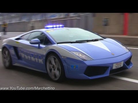 Lamborghini Gallardo LP5604 Police Car in Action