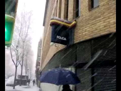 Nevada En San Adrian de Besos Barcelona