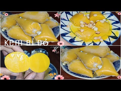 Cách làm kem bí đỏ