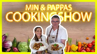 Min & Pappas Cookingshow - Cheddar & Mozarella Panerad Kyckling Med Potatis