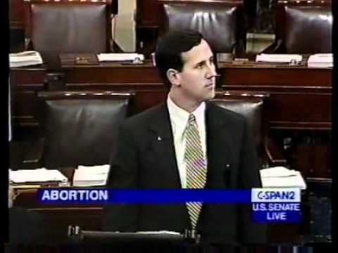 Republican Presidential Candidate Rick Santorum Debating Ban Partial Birth Abortions 1999 | PRO-LIFE Republican Presidential Candidate Rick Santorum Debating Ban Partial Birth Abortions 1999 | PRO-LIFE