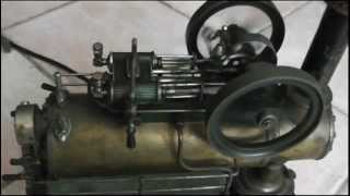 Steampunk - Dampfmaschine, Lokomobil, steam engine - first run - Testlauf