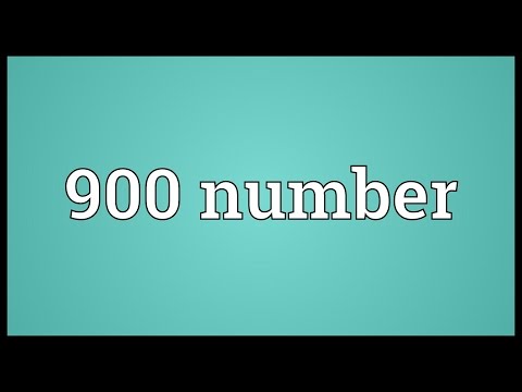 Header of 900 Number
