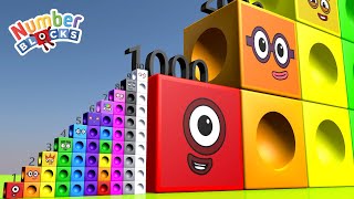Numberblocks Mathlink Step Squad 1 to 10 vs 1000 to 30,000 BIGGEST Standing Tall