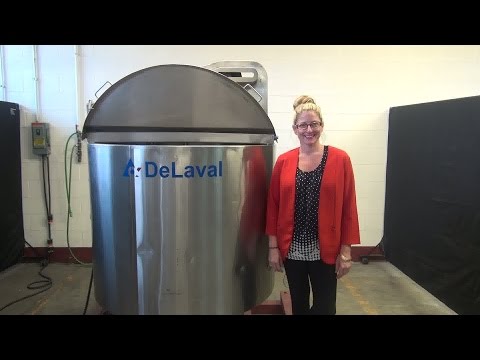 DeLaval 200 GAL 316 Stainless Steel Insulated Mixing Tank Demonstration