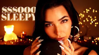 ASMR To Make You SO Sleepy...🌙 (kisses, trigger words, mic brushing, humming...)