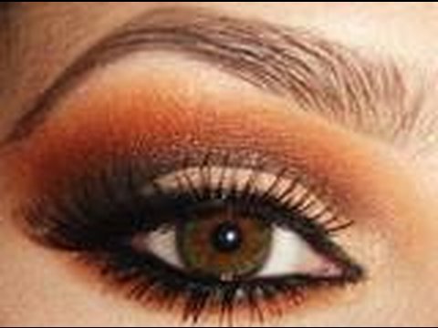 Orange Smokey Eye Shadow Tutorial